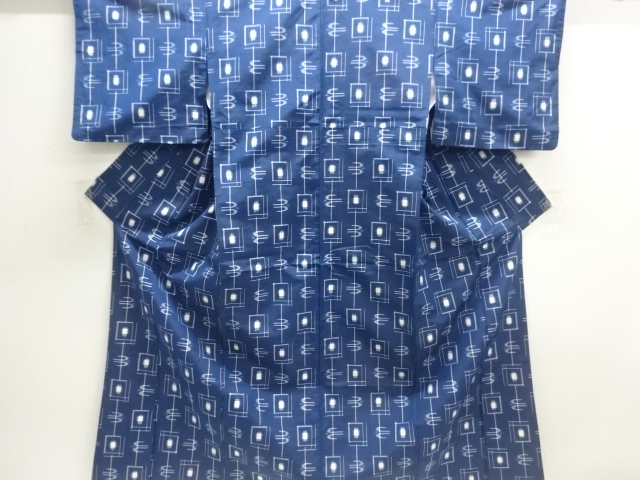 JAPANESE KIMONO / FUSHI TSUMUGI / WOVEN KASURI PATTERN